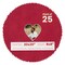 Red Suede Mat Board for 20x20 Frames - Heart Opening for 8x8 Photos